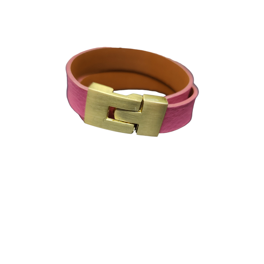 Leighelena Leather Puzzle Bracelet